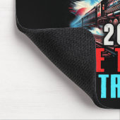 2024トランプ・トレイン米国国旗に乗って マウスパッド (コーナー)