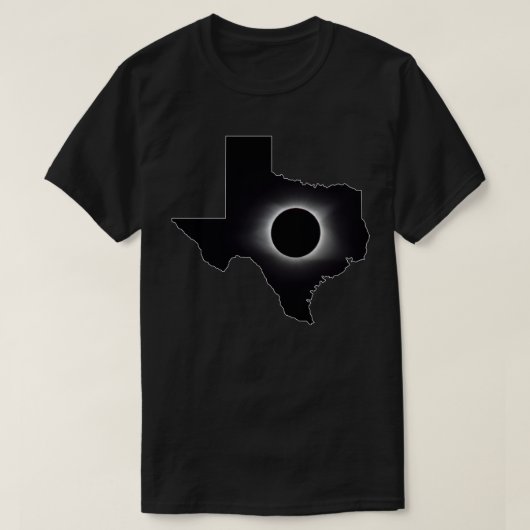 2024トータル太陽のエクリプステキサス州Tシャツ Tシャツ (デザイン正面)