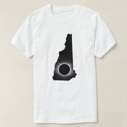 2024トータル太陽のEclipseニューハンプシャーTシャツ Tシャツ (デザイン正面)