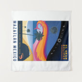 2024トータル太陽のEclipseマサトランの壁のタペストリー タペストリー (正面(横))