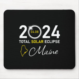 2024トータル太陽のEclipseメイン州 マウスパッド