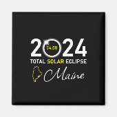2024トータル太陽のEclipseメイン州 マグネット (正面)