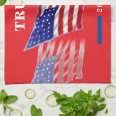 2024ドナルドトランプ米国国旗 キッチンタオル (折り畳み)