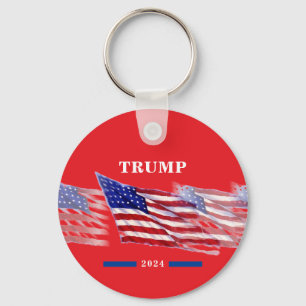 2024ドナルドトランプ米国国旗 キーホルダー