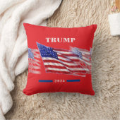 2024ドナルドトランプ米国国旗 クッション (ブランケット)
