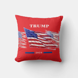 2024ドナルドトランプ米国国旗 クッション