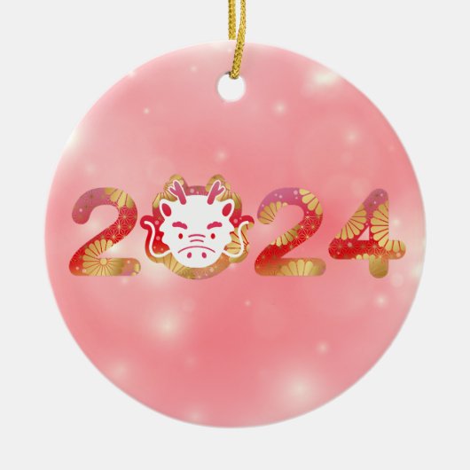 2024ドラゴンオーナメント セラミックオーナメント (正面)