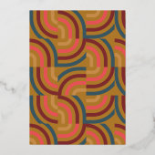 2024ドラゴンティール（緑がかった色）中国のニューイヤーホリデイ 箔招待状 (裏面)