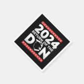 2024ドン・トランプ45 47米国大統領の復帰 スタンダードカクテルナプキン (角)