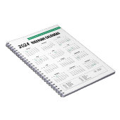 2024ナイジェリアカレンダー ノートブック (右側)