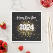 2024ハッピーニューイヤーディナーナプキンズ スタンダードランチョンナプキン (インサイチュ)