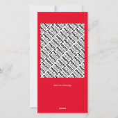 2024ハッピーホリデーズカレンダーフォトカードファミリー シーズンカード (裏面)