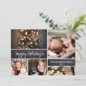 2024ハッピーホリデーズファミリーフォトコラージュ シーズンカード (スタンド正面)