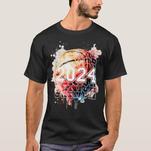 2024バスケットボールシニアシャツシニアシニアバスケットボール2024 Tシャツ (正面)