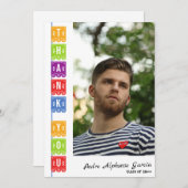 2024パペルピカドメキシカンフィエスタ卒業パーティー サンキューカード (正面/裏面)