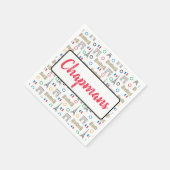 2024パリフランスゲームズ夏パーソナライズされた スタンダードカクテルナプキン (角)