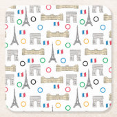 2024パリフランスゲームズ夏 スクエアペーパーコースター (正面)