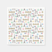 2024パリフランスゲームズ夏 スタンダードカクテルナプキン (正面)