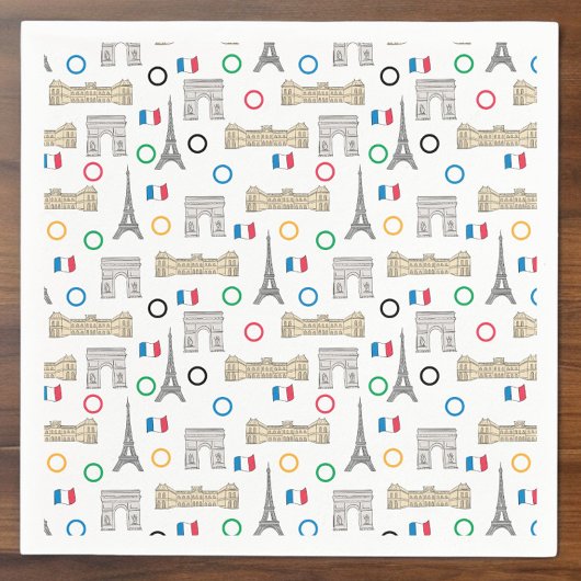 2024パリフランスゲームズ夏 スタンダードカクテルナプキン