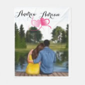 2024パーソナライズされた年のバレンタインデー フリースブランケット (正面)