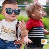 2024パーソナライズされた年の赤ん坊の生まれ贈り物 ベビーボディスーツ