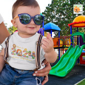 2024パーソナライズされた年の赤ん坊の生まれ贈り物 ベビーボディスーツ