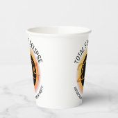 2024パーソナライズされた年皆既食太陽の 紙コップ (左)