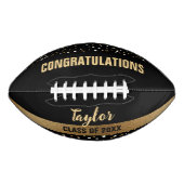 2024パーソナライズされた年金ゴールドブラックの卒業 アメリカンフットボール (正面)