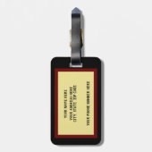 2024パーソナライズされた辰年ラゲージタグ ラゲッジタグ (裏面縦)