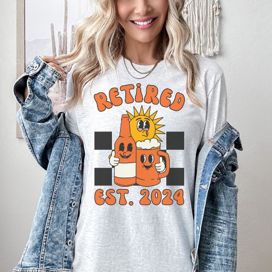 2024パーソナライズされた退職したシャツ |レトロ退職 Tシャツ