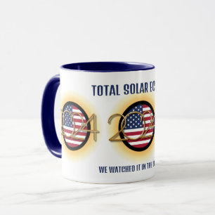 2024パーソナライズされた ECLIPSE USA太陽の(合計) マグカップ
