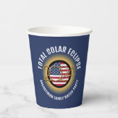 2024パーソナライズされた ECLIPSE USA太陽の（合計） 紙コップ (裏面)