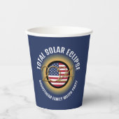 2024パーソナライズされた ECLIPSE USA太陽の(合計) 紙コップ (正面)