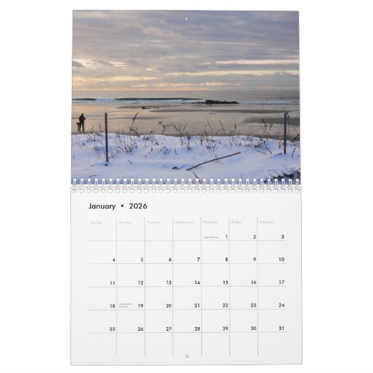2024ヒギンズビーチメイン海フォトカレンダー カレンダー (1月 2026)