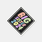 2024ビッグシスターガーリードット スタンダードカクテルナプキン (角)