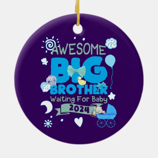 2024ビッグブラザー新生児待ち セラミックオーナメント (裏面)