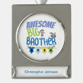 2024ビッ素晴らしグブラザー シルバープレートバナーオーナメント (正面)