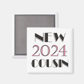 2024ピンク新いとこさん マグネット (正面/裏面)