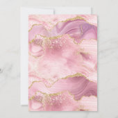 2024ピンク金ゴールド瑪瑙の卒業パーティー 招待状 (裏面)