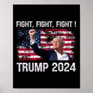 2024ファイト・ファイト – トランプ大統領選挙 ポスター
