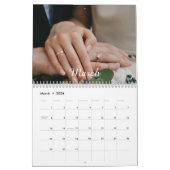 2024ファミリーカスタムフォトシック文字カレンダー カレンダー (3月 2026)