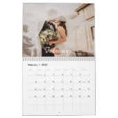 2024ファミリーカスタムフォトシック文字カレンダー カレンダー (2月 2026)