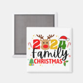 2024ファミリークリスマス マグネット (正面/裏面)