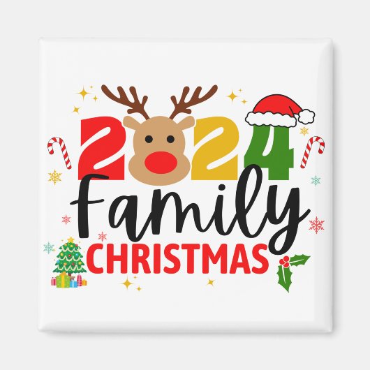 2024ファミリークリスマス マグネット (正面)
