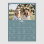 2024ファミリーフォトカレンダー磁石グリーン (正面)
