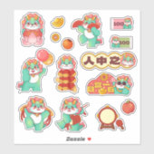 2024フェスティバルドラゴン中国の旧正月 シール (シート)