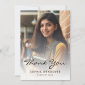 2024フォトクラシックモダン金ゴールド サンキューカード (正面)