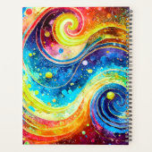 2024プランナーエレガント抽象芸術宇宙デザイン プランナー手帳 (裏面)