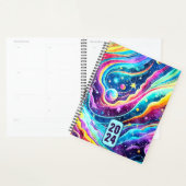 2024プランナーカラフル宇宙デザイン プランナー手帳 (ディスプレー)