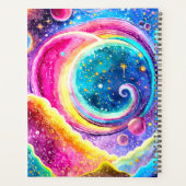 2024プランナーモダン可愛い宇宙デザイン プランナー手帳 (裏面)